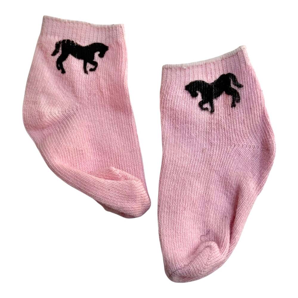 American Girl Pink Socks Horse Doll Ankle Sock Equestrian Riding Accessories New